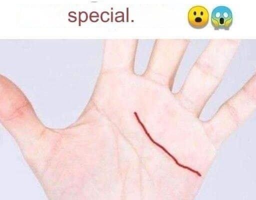 People who have this line on their hand are very special.