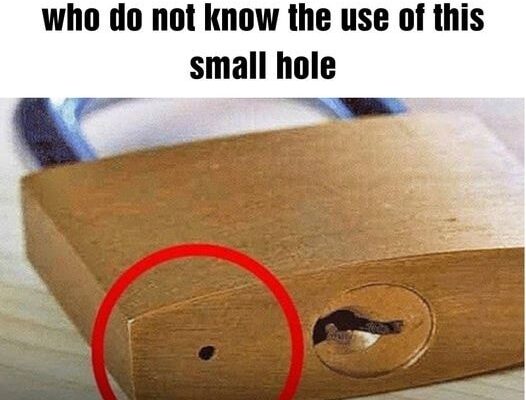 What is That Little Hole At The Bottom of a Padlock For?