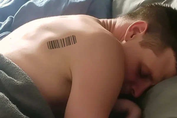 I Noticed a Barcode on My Husband’s Back — I Fainted After I Scanned It