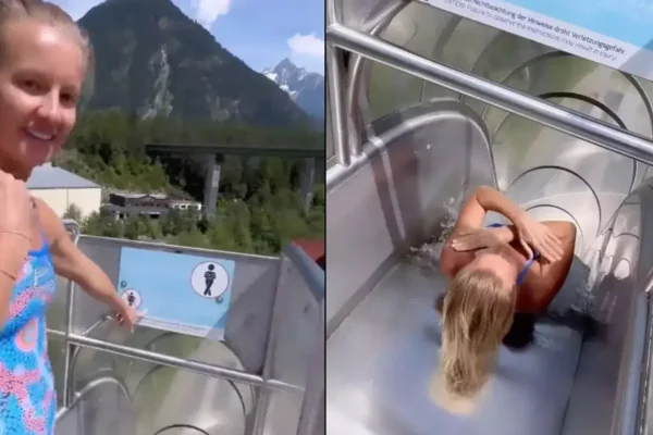 Reason why women are banned from waterslide that world champion diver ignored