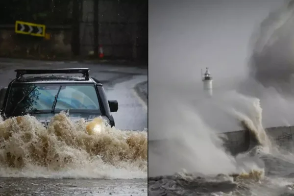 Multiple weather warnings issued across UK after three killed and thousands left without power following Storm Bert