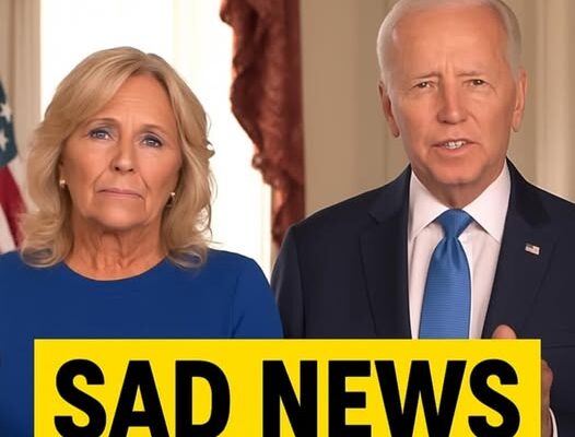 Joe Biden with tears in his eyes make the sad announcement.
