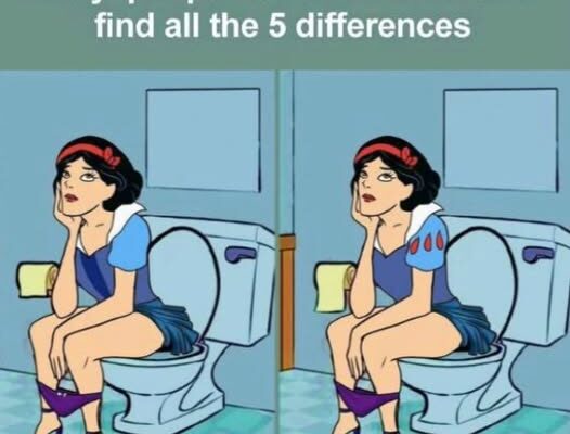 Princess Potty Puzzle: Can You Spot the Differences?