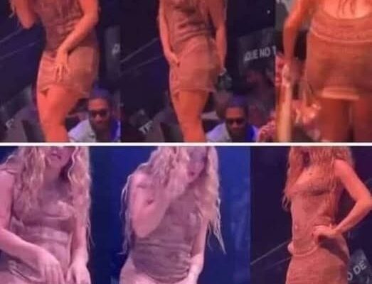 The moment Shakira leaves the stage