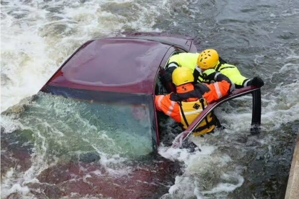 Family found in car in river they were with their m…See details