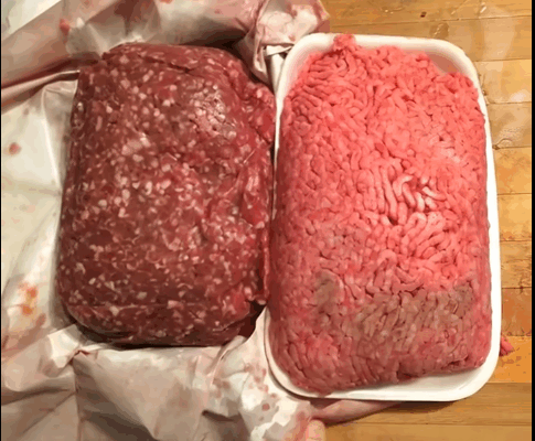 Today I bought ground meat at the store and noticed the meat looked very strange – I was shocked when I found out the reason