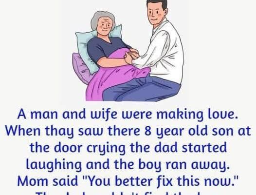 A man and wife were making love a funny story