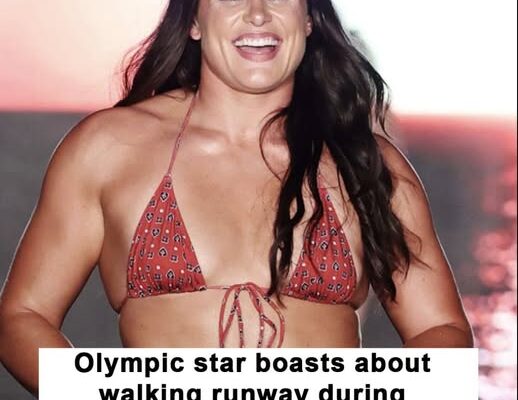 Olympic star mocked for walking runway during period
