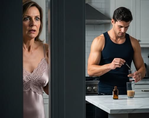 I’m Almost Sixty, Married to a Man Thirty Years Younger. For Six Years, He Called Me ‘Little Wife’ and Brought Me Water Every Night — Until One Night, I Followed Him Into the Kitchen and Saw What I Was Never Supposed to See.